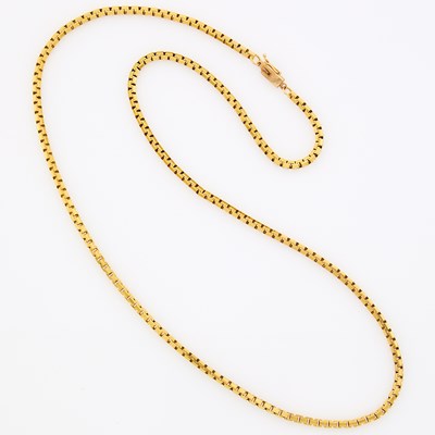 Lot 1215 - Long Gold Chain Necklace