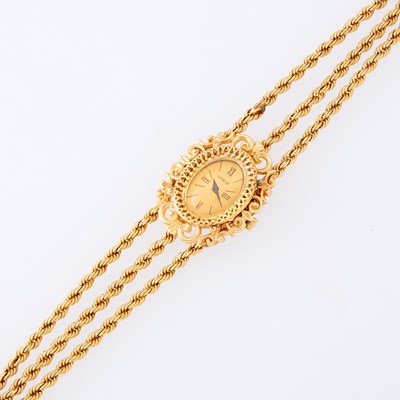 Lot 1169 - Triple Strand Gold Wristwatch