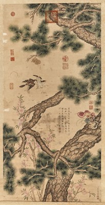 Lot 681 - A Chinese Painting, After Lang Shining