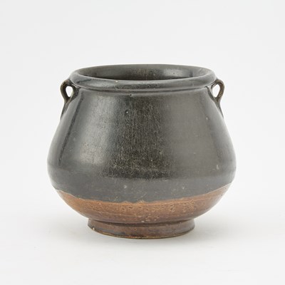 Lot 179 - A Chinese Henan Black Glazed Pottery Jar