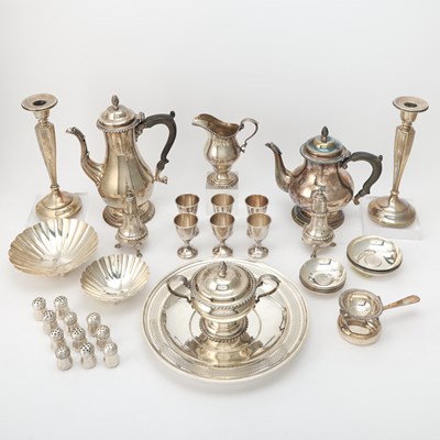 Lot 667 - Group of Sterling Silver Table Articles