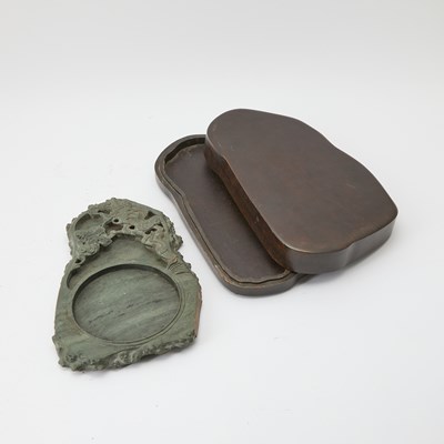 Lot 111 - A Chinese 'Dragon' Inkstone
