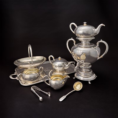 Lot 118 - Russian Silver Tea Service