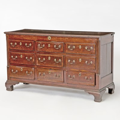 Lot 475 - George III Provincial Oak Mule Chest