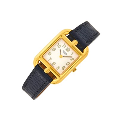 Lot 6 - Hermès Gold 'Cape Cod' Wristwatch