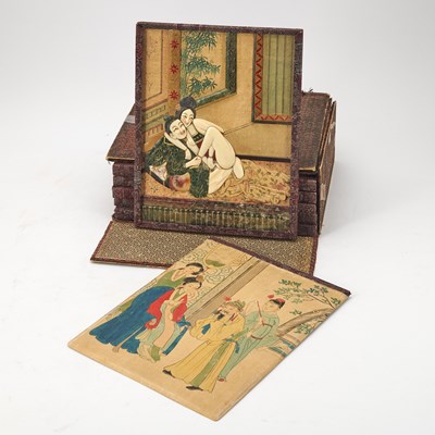 Lot 225 - Curious erotic Chinese prints