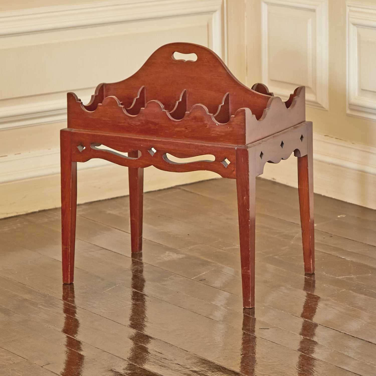 Lot 53 - George III Style Mahogany Decanter Stand