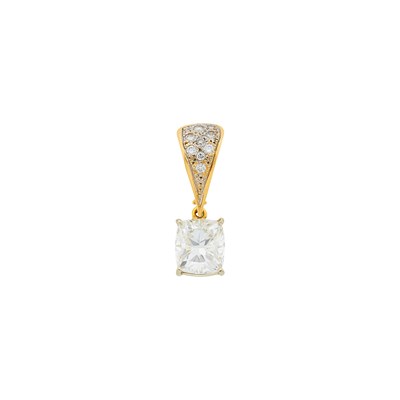 Lot 1114 - Gold and Diamond Enhancer Pendant