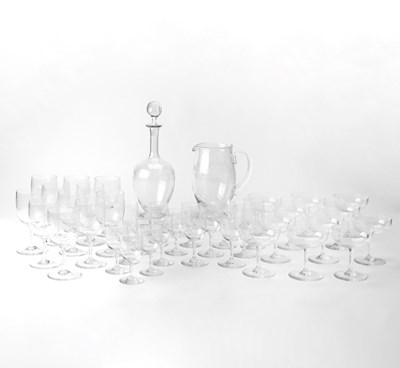 Lot 670 - Baccarat Blown Glass 'Sevigne' Pattern Part Tableware Service