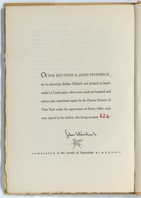Lot 157 - A signed limited edition from John Steinbeck