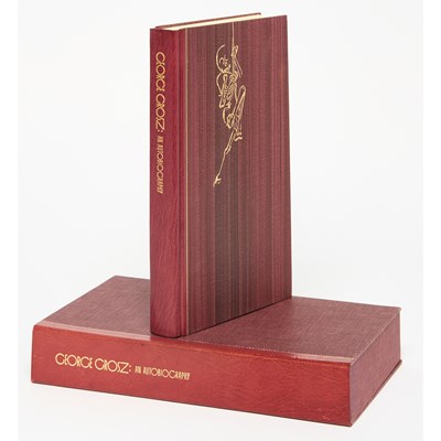 Lot 292 - George Grosz's autobiography, with an original drawing from one of the artist's sketchbooks