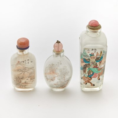 Lot 504 - Three Chinese Inside Painted Snuff Bottles