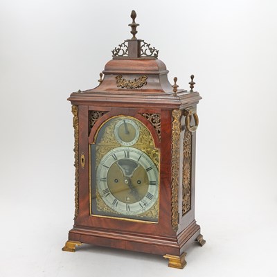 Lot 476 - George III Gilt Metal Mounted Mahogany Bracket Clock