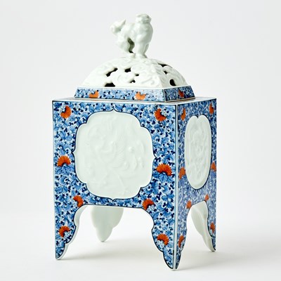 Lot 803 - A Japanese Blue and White Porcelain Koro
