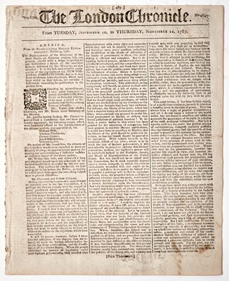 Lot 108 - James Wilson's speech explaining the principles of the U.S. Constitution