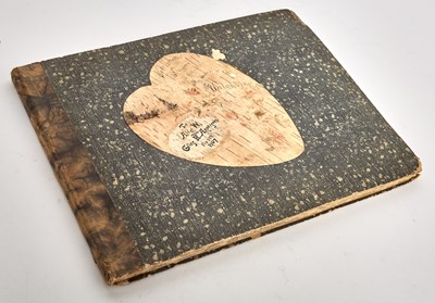 Lot 30 - An elaborate manuscript Valentine's Day gift book recording a honeymoon to the 1904 World's Fair