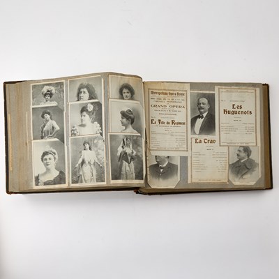 Lot 641 - A scrapbook of ephemera relating to New York City opera in the late 19th and early 20th centuries