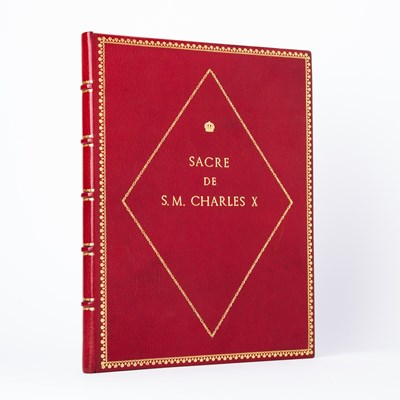 Lot 192 - A finely bound album of manuscript documents and printed items relating to the Coronation of Charles X