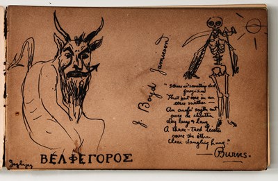 Lot 306 - A Scottish woman's sketchbook and album amicorum from 1896-97