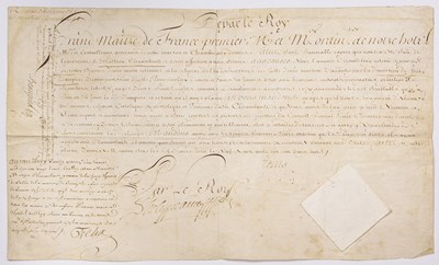 Lot 65 - A miscellany of French manuscripts and printed materials