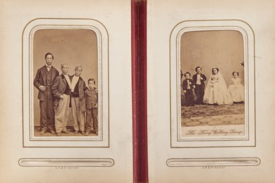 Lot 38 - A Civil War Era Album of Cartes de Visite, featuring many of Barnum's Celebrities
