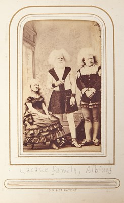 Lot 38 - A Civil War Era Album of Cartes de Visite, featuring many of Barnum's Celebrities