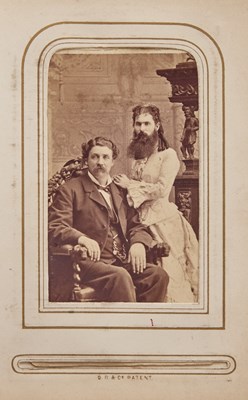 Lot 38 - A Civil War Era Album of Cartes de Visite, featuring many of Barnum's Celebrities