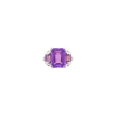 Lot 1070 - Mauboussin Paris White Gold, Amethyst and Diamond Ring