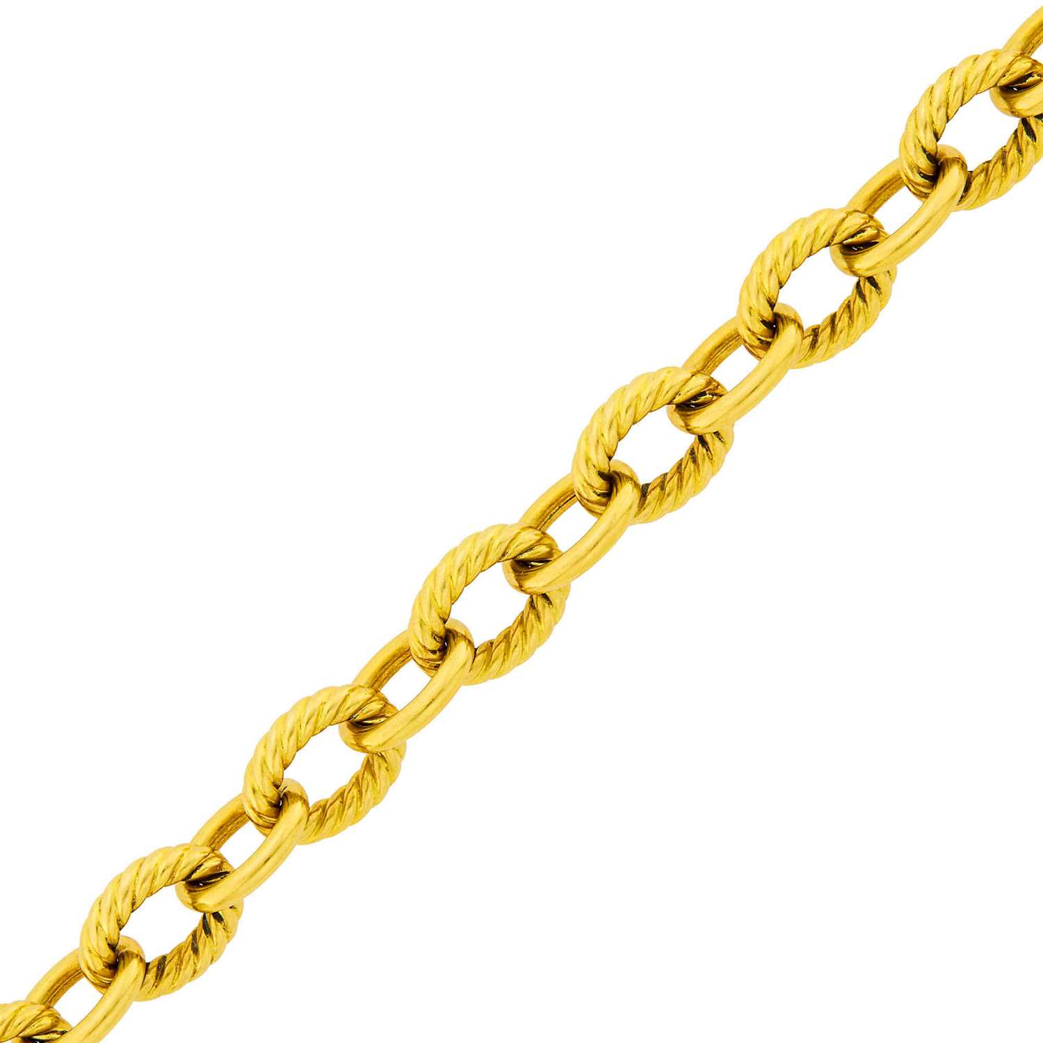 Lot 7 - David Yurman Gold Link Bracelet