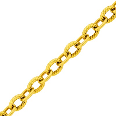 Lot 7 - David Yurman Gold Link Bracelet