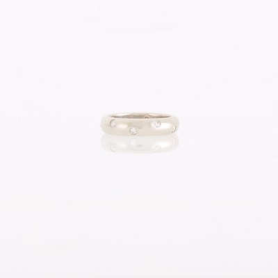 Lot 1085 - Tiffany & Co. Platinum and Diamond 'Etoile' Band Ring