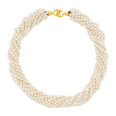 Lot 1009 - Tiffany & Co. Ten Strand Biwa Freshwater Pearl Necklace with Gold Clasp