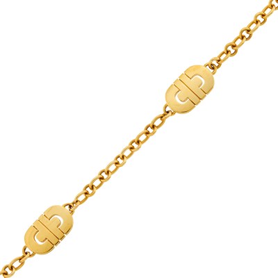 Lot 3 - Bulgari Gold 'Parentesi' Chain Bracelet