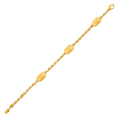 Lot 3 - Bulgari Gold 'Parentesi' Chain Bracelet