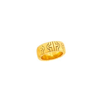 Lot 1 - Bulgari Gold 'Parentesi' Band Ring