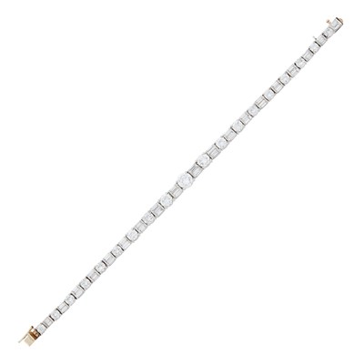 Lot 44 - Platinum and Diamond Bracelet