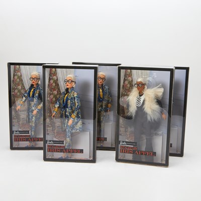 Lot 1005 - Group of Five Styled By Iris Apfel Barbies