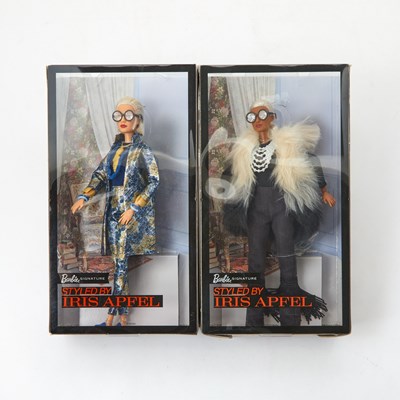 Lot 1005 - Group of Five Styled By Iris Apfel Barbies