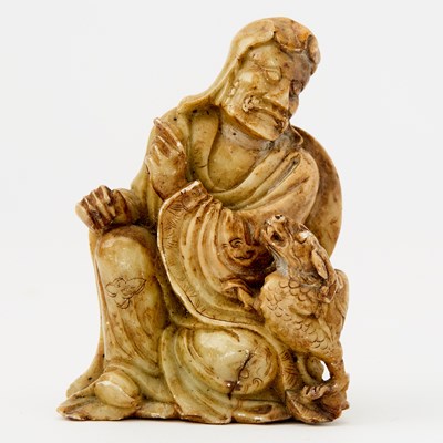 Lot 60 - A Group of Five Chinese Soapstone Figural Carvings