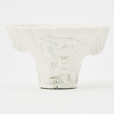 Lot 628 - A Chinese Dehua Libation Cup