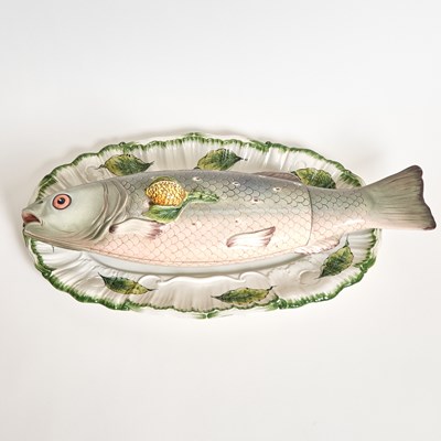 Lot 120 - Italian Ceramic Fish Tureen and Undertray Made for Tiffany & Co.