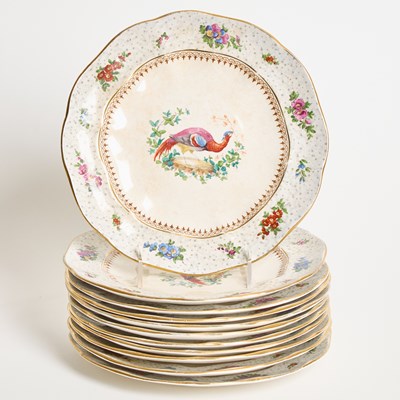 Lot 124 - Set of Eleven Booths for Tiffany & Co. Porcelain Bird Decorated Plates