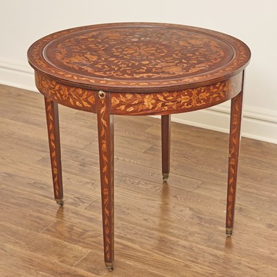 Lot 176 - Dutch Inlaid Mahogany Marquetry Table