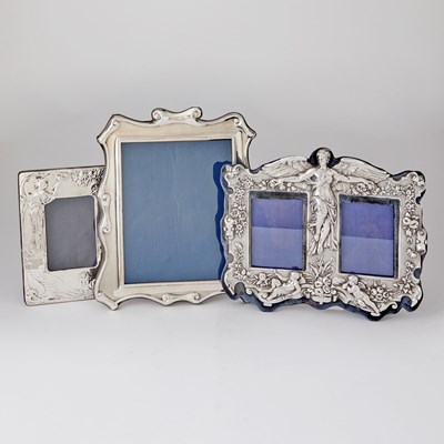 Lot 107 - Three English Sterling Silver Frames
