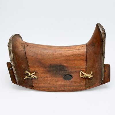 Lot 103 - A Sino-Tibetan Iron and Wood Saddle