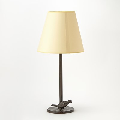 Lot 284 - Giacometti Style Patinated Metal Lamp