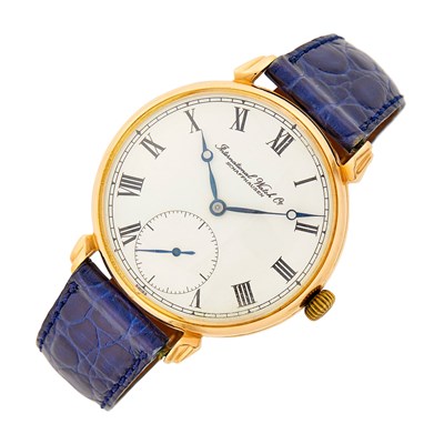 Lot 1031 - International Watch Co. Rose Gold Retro-Fit Pocket Watch Wristwatch