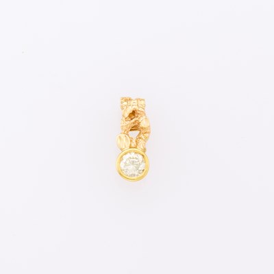 Lot 1210 - Gold and Diamond Enhancer Pendant