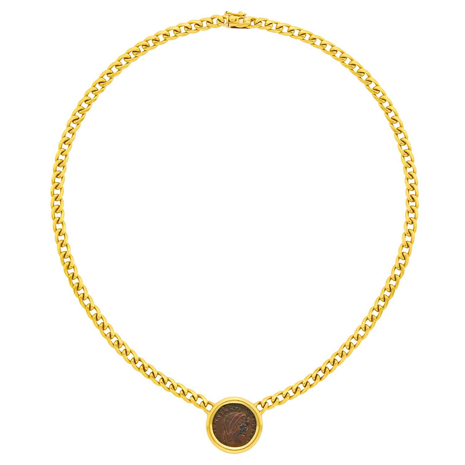 Lot 1109 - Bulgari Gold and Bronze Coin 'Monete' Necklace