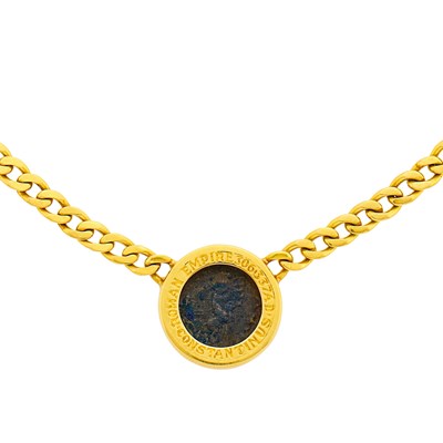 Lot 1109 - Bulgari Gold and Bronze Coin 'Monete' Necklace
